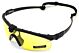 Nuprol Battle Pro Eye Protection with Insert - Black Frame - Yellow Lens