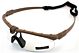 Nuprol Battle Pro Eye Protection with Insert - Tan Frame - Clear Lens