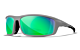 Wiley X GRID - Matte Cool Grey Frame - CAPTIVATE Polarized Green Mirror Lens