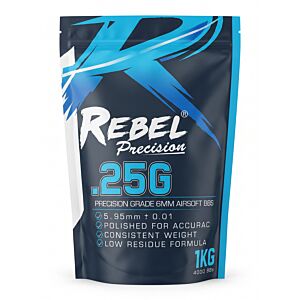 Rebel Precision 6mm BBs 1kg Bag - 0.25g