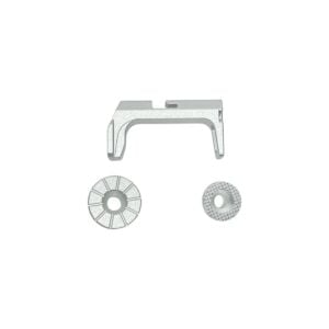 CTM FUKU-2 Frame CNC Magazine Release Set - Silver (AAP-01/C)