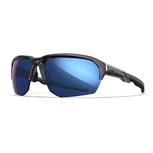 Wiley X JAKL - Crystal Grey Frame - CAPTIVATE Polarised Blue Mirror Lenses
