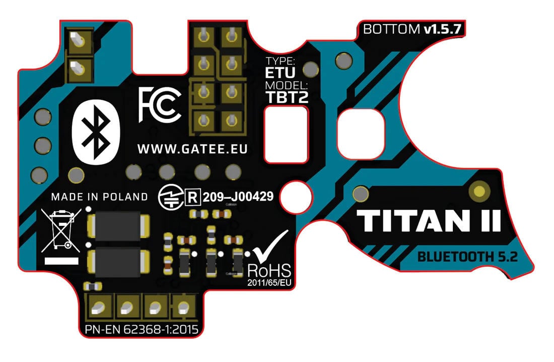Gate TITAN II Bluetooth Expert for V2 Gearbox [AEG Rear Wired] Spotted ...