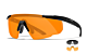Wiley X SABER ADVANCED - Matte Black Frame - Grey/Clear/Light Rust Shields (3 Lenses)