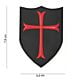 101 Crusader 3D PVC Patch - Red