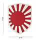 101 Rising Sun Japanese War Shield 3D PVC Patch