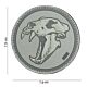 101 Sabertooth Tiger 3D PVC Patch - Grey