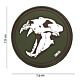 101 Sabertooth Tiger 3D PVC Patch - Green