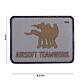 101 Airsoft Teamwork 3D PVC Patch - Grey