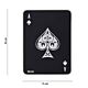 101 Ace of Spades Card 3D PVC Patch - Black