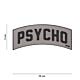 101 Psycho 3D PVC Patch - Grey