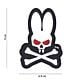 101 Skull Bunny 3D PVC Patch - White