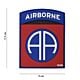 101 Airborne 82nd 3D PVC Patch - Red