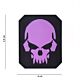 101 Pirate Skull 3D PVC Patch - Pink