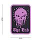 101 Skull The End 3D PVC Patch - Pink