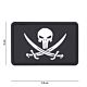 101 Punisher Pirate Flag 3D PVC Patch - Black