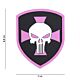 101 Punisher Shield 3D PVC Patch - Pink