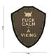 101 F*ck Calm I'm a Viking 3D PVC Patch - Olive/Brown