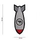 101 F Bomb 3D PVC Patch - Grey/Red