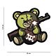 101 Terror Teddy 3D PVC Patch - Green