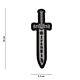 101 Strength Sword 3D PVC Patch