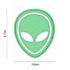 101 Alien 3D PVC Patch - Green