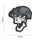 101 Night Vision Skull 3D PVC Patch - White