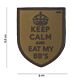 101 Keep Calm & Eat My BB's 3D PVC Patch - Tan