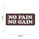 101 No Pain No Gain 3D PVC Patch