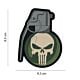 101 Handgrenade Punish Skull 3D PVC Patch