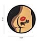 101 Kiss My Ass Rond 3D PVC Patch