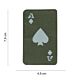 101 Laser Cut Ace of Spades Card Fabric Patch