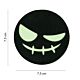 101 Evil Smiley Circle Laser Cut Fabric Glow in the Dark Patch