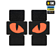 M-Tac Tiger Eyes Laser Cut Cordura Couple Patch - Black/Red 