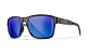 Wiley X TREK - Gloss Crystal Dark Grey Frame - CAPTIVATE Polarised Blue Mirror Lenses