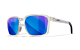 Wiley X ALFA - Gloss Clear Crystal Frame - CAPTIVATE Polarized Blue Mirror Lens