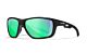 Wiley X ASPECT - Matte Black Frame - CAPTIVATE Polarized Green Mirror Lens
