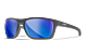 Wiley X KINGPIN - Matte Graphite Frame - CAPTIVATE Polarized Blue Mirror Lens