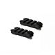 Amoeba 2 Inch M-LOK Plastic Rail 2-Pack - Black