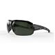 Edge Eyewear Kabru - Black Frame with Black TPR / Vapor Shield G-15 Lens 
