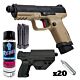 Cybergun CANiK TP9 Elite Complete CO2 Bundle - Black/FDE