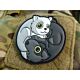 JTG Black Dog White Cat Yin & Yang 3D Rubber Patch Patch