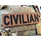 JTG Civilian 3D Rubber Patch - Coyote Brown