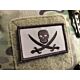 JTG Vintage Pirate Skull & Crossbones Fabric Patch - Tan