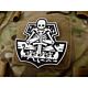 JTG Ghostship Skull 3D Rubber Patch - White
