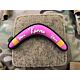 JTG Karma Returns Boomerang 3D Rubber Patch - Pink