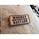 JTG Whiskey Drinking Bastard Micro 3D Rubber Patch - Coyote Brown
