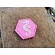 JTG Seahorse Hexagon 3D Rubber Patch - Pink