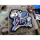 JTG Skeleton Rainbow Unicorn 3D Rubber Patch