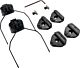 Earmor M13 M-Lock Helmet Rails Adapter Attachment Kit - Black